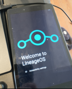 lineage os initial set up screen